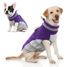 Casaco de cachorro AOFITEE Winter Reflective Impermeável Roxo para Cães