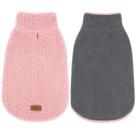 Casaco de cachorro cyeollo Sherpa Fleece, jaqueta reversível para o inverno Casaco de cachorro cyeollo Sherpa Fleece, jaqueta reversível para o inverno