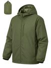 Casaco de chuva masculino UIQUR impermeável à prova de vento verde militar L
