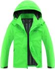 Casaco de Chuva OTU Leve e Impermeável para Homens - Verde Fluorescente