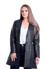 Casaco de Couro 7/8 Preto