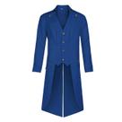 Casaco de fantasia DZMDIP Steampunk Pirate Tailcoat Azul Gótico Casaco de fantasia DZMDIP Steampunk Pirate Tailcoat Azul Gótico