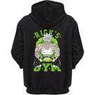 Casaco de frio moletom estampado Ricks Gym blusa capuz canguru