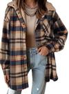 Casaco de inverno Dokotoo Shacket para mulheres, moda 2025
