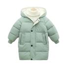 Casaco De Inverno Para Meninos E Meninas, Parka De Algodão Acolchoada, Jaqueta Longa Quente Para