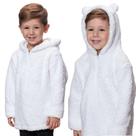 Casaco De Inverno Pelinho Para Bebê C/ Capuz Teddy Unisex