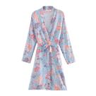 Casaco de lã feminino com estampa boho Beach Cover Up, leve