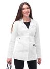 Casaco de laboratório Adar Uniforms Universal Stretch 3300 branco para mulheres