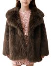 Casaco de pele Flygo Girls Fluffy Winter Jacket marrom 5-14 anos