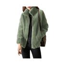 Casaco de Pele Sintética Feminino Plus Size - Quentinho para Outono/Inverno