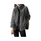 Casaco de Pele Sintética Feminino Plus Size - Quentinho para Outono/Inverno Casaco de Pele Sintética Feminino Plus Size - Quentinho para Outono/Inverno