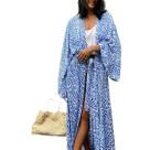 Casaco de praia com estampa de leopardo feminino, leve