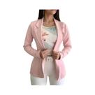 Casaco esportivo feminino elegante, top casual esportivo de escritório fino de manga comprida