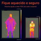 Casaco Esportivo Gold Sports Térmico De Emergencia Anti Chuva Camuflada