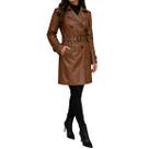 Casaco Feminino Alpelo Trench Coat Marrom Gianduia - 212000
