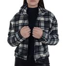 Casaco Feminino Babicat Teddy Xadrez Preto - B1863