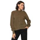 Casaco Feminino Biamar Malha Texturizada Musgo