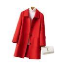 Casaco Feminino De Lã Para Inverno 2024: Elegante, Versátil E Térmico Em Cor Sólida