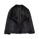 Casaco Feminino Elegante De Pele Sintética Quente E Macio Com Manga Longa E Gola Lapela Moda Casaco Feminino Elegante De Pele Sintética Quente E Macio Com Manga Longa E Gola Lapela Moda
