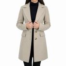Casaco Feminino Facinelli By Mooncity Bege Areia - 610280 Casaco Feminino Facinelli By Mooncity Bege Areia - 610280
