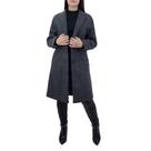 Casaco Feminino Facinelli By Mooncity Longo Cinza - 610234