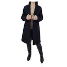 Casaco Feminino Facinelli By Mooncity Longo Preto - 610234