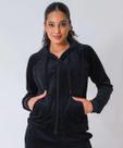 Casaco Feminino Fitness Plush Capuz Marisa Preto-49979