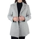 Casaco Feminino Infini Médio Lã Cinza Mescla - 25006 Casaco Feminino Infini Médio Lã Cinza Mescla - 25006