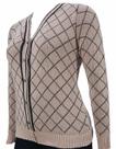 Casaco Feminino Jacquard Losango - Katlen Tricot