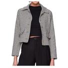 Casaco Feminino Lado Avesso Tweed Copenhagen Preto - L124503 Casaco Feminino Lado Avesso Tweed Copenhagen Preto - L124503
