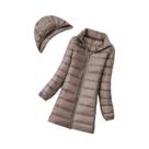 Casaco Feminino Leve com Capuz - Cor Doce Pato - Ideal para Outono/Primavera