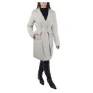 Casaco Feminino Safira Longo Peluciado Bege Off White SF2307