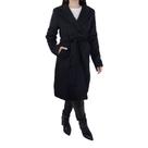 Casaco Feminino Safira Longo Preto - SF8890