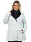 Casaco Gola Pele Plus Size Fenomenal