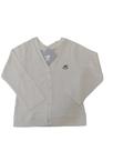 Casaco Infantil Bebê em Suedine Creme Feminino Manga Longa Up baby Casaco Infantil Bebê em Suedine Creme Feminino Manga Longa Up baby