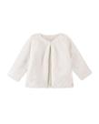 Casaco Infantil Menina Em Pelo Liso Off White Kukiê