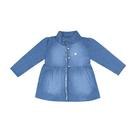 Casaco Infantil Menina Jeans Flowers Casaco Infantil Menina Jeans Flowers
