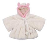 Casaco Infantil Meninas Inverno Estola Bolero Poncho Fleece