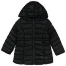 Casaco infantil puffer com capuz zíper marisol