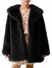 Casaco Kissonic Girls Faux Fur Fluffy Warm Winter Jaqueta preta