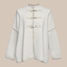 Casaco Lapela Tricot Feminina