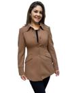 Casaco malise 3/4 com capuz feminino ref: mal4427