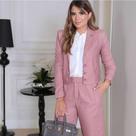 Casaco Mariella Eva Bela Tam M Cor Rosa Envelhecido