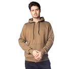 Casaco Masculino Gangster Capuz Logo Caqui