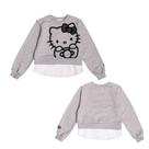 Casaco Menina Momi em Moletom Hello Kitty na cor Cinza Tamanho:8
