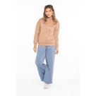 Casaco moletom canguru basic + nude M
