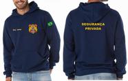 Casaco Moletom Capuz e Bolso Bordado MOD2 - Segurança Privada