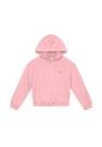 Casaco Moletom com Capuz Rosa Menina Brandili