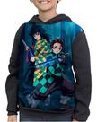 Casaco Moletom Infantil Demon Slayer Giyu Tomioka