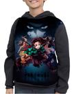 Casaco Moletom Infantil Kimetsu No Yaiba Demon Slayer